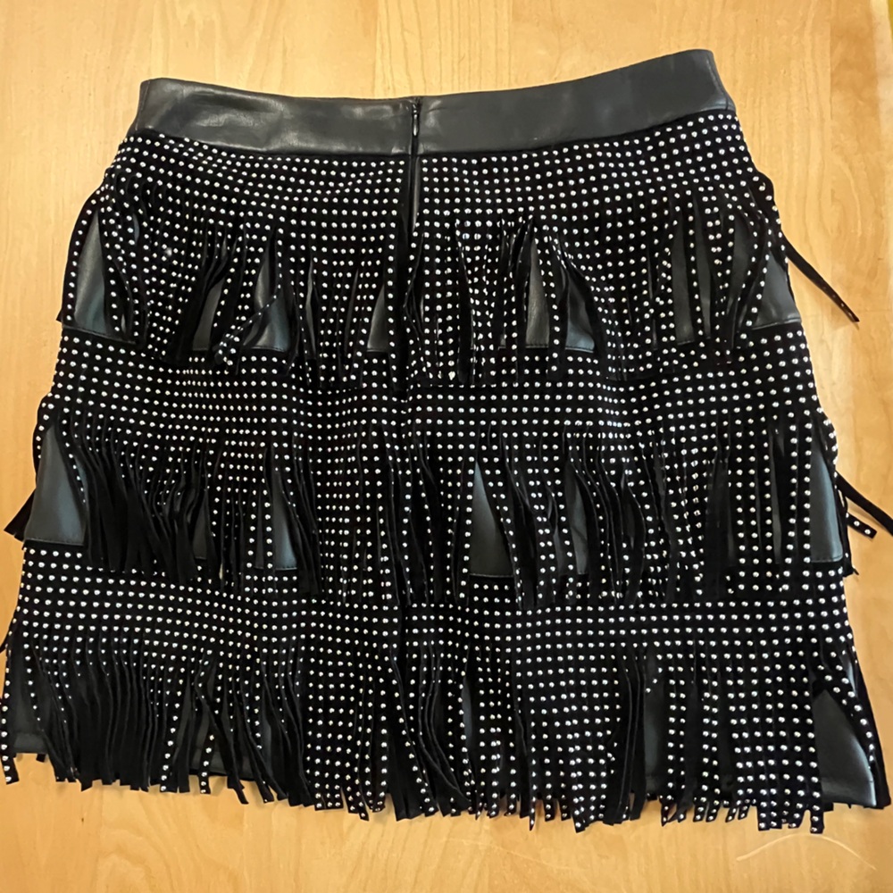 NWT Sincerely Jules faux leather mini skirt with studs size M